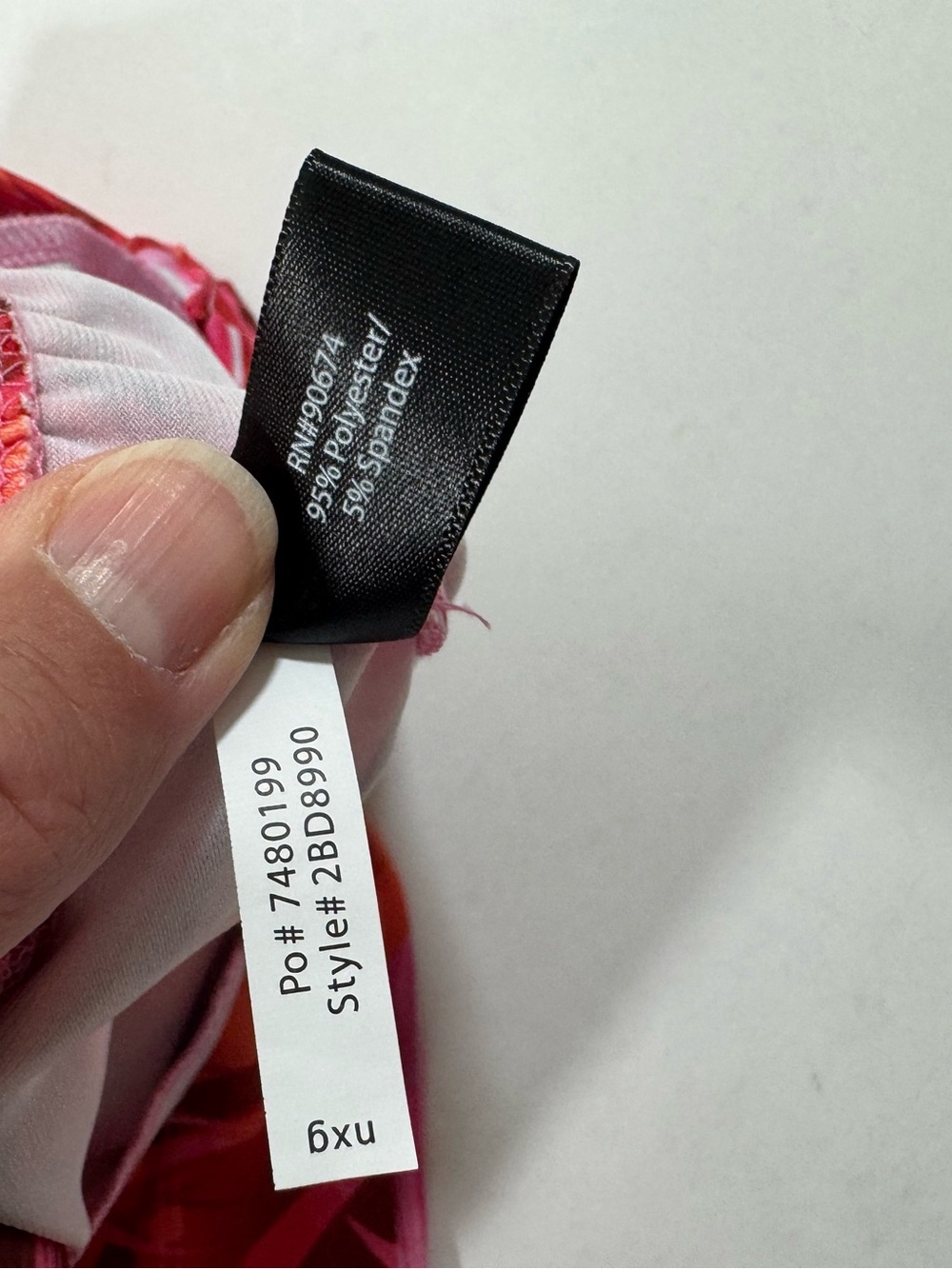 Boston Proper Pocket Palazzo Pants Red Pink Palm Print - Picture 3 of 9